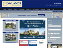 Tablet Screenshot of howlands-property.co.uk